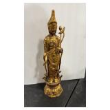 CAST METAL BUDDHIST SCULPTURE 19' X 6'