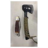 SHRADE DOUBLE BLADE POCKET KNIFE AND OZARK TRAIL T