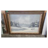 ORIGINAL FRAMED ART SIGNED BURISTER