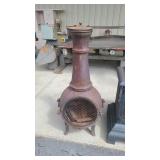 CAST IRON WOOD STOVE 52' TALL