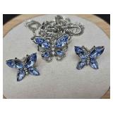 LIGHT BLUE COLOR GEMSTONE STAINLESS STEEL