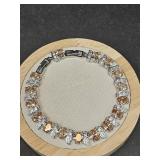 .925 CHAMPAGNE COLOR GEMSTONE BRACELET