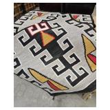 NATIVE AMERICAN 1940-50'S HAND-WOVEN BLANKET