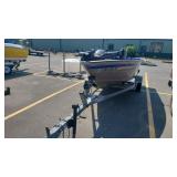 1998 16' FISHER SPECTRUM ALUMINUM BOAT W/ 40 HP