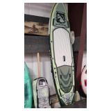 BLACK FIN INFLATABLE PADDLE BOARD W/ BAG &