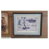 JACK HINES SIGNED FRAMED PRINT 31' X 25.25'
