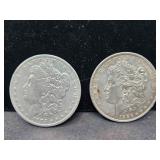 1883 & 1886 MORGAN DOLLARS