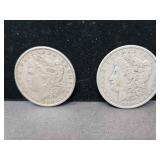 1887 & 1889 MORGAN DOLLARS