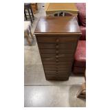 ANTIQUE 11-DRAWER DENTAL CABINET 16.5'X15.5'X36.5'