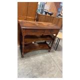 ANTIQUE TURNED LEG 2-DRAWER BUFFET