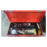 HOMAK TOOL BOX W/ MISC. TOOLS