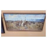 CM RUSSELL FRAMED PRINT 31' X 15.5'