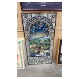 STAINED GLASS PANEL 20.75' X 41.75'