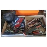 ASSORTED HAND TOOLS AND SOCKETS