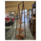 4-STEP GRADUATED SHELVING UNIT W/ METAL HARDWARE