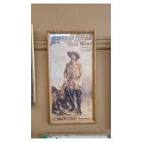BUFFALO BILL FRAMED ART 12.5' X 25'