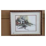 ORIGINAL FRAMED WATER COLOR SIGNED DAZ