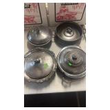 4 SILVER SERVING DISHES