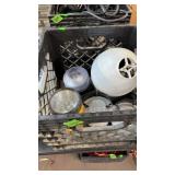 BLK CRATE W/ FLASHLIGHTS & LANTERNS