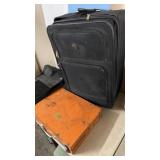 GROUP OF NO SALES ITEMS, PROM DRESS, METAL BOX