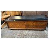 LANE CEDAR CHEST ON ROLLERS