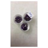 3 CONTAINERS OF AMYTHEST GEMS