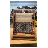 VINTAGE MINIATURE CARPET HAND WEAVING LOOM