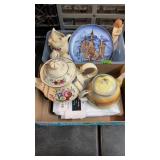 2 BX W/ SADDLER TEA POT & NORITAKI TEA POT & SHEER