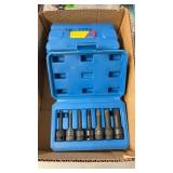 TWO 7PC 3/8' HEX IMPACT SETS