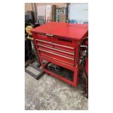 BLUE POINT ROLLING TOOL BOX & SNAP-ON CREEPER