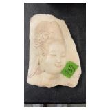 CARVED STONE ASIAN LADY