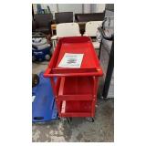 RED US GENERAL 16'X30' 3 SHELF 450LB SERVICE CART