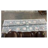 BLUE BACKGROUD AREA CARPET