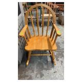 WOODEN CHILDS ROCKER