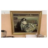 OIL ON CANVAS PAINTING FRAMED 37'X30'