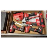 MILWAUKEE 12 VOLT CORDLESS TOOLS W/ 2 BATTERIES &