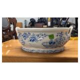 LARGE HAND PAINTED DISH/PLANTER