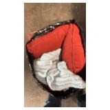 BAG OF PILLOWS & AFGHAN