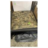 DECORATIVE METAL PANEL & BX W/ WASHING MACHINE