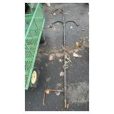 2 IRON GARDEN HANGING PLANT STANDS
