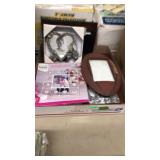 BX W/ PICTURE FRAMES & DECOR ITEMS