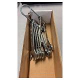 SET OF SNAP-ON METRIC OPEN & BOX END WRENCHES