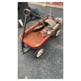 KIDS RED WAGON & PACK SADDLE FRAME