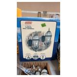 COLEMAN 2PK OUTDOOR WALL LANTERNS, NIB