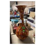 1967 WEST GERMAN FAT LAVA VASE, 16'  *CHIPPED