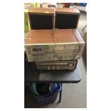 PIONEER RECEIVER, SOUND DESIGN STEREO W/ SPEAKERS