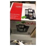 NIB COOKS SINGLE SERVE COFFEE MAKER