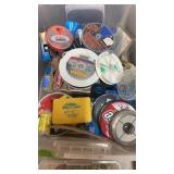 TOTE W/ FISHING LINE & HOOKS