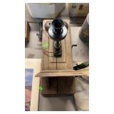 ANTIQUE OAK TELEPHONE CABINET HAS BEEN MODERNIZED