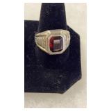 STERLING SILVER & STONE RING